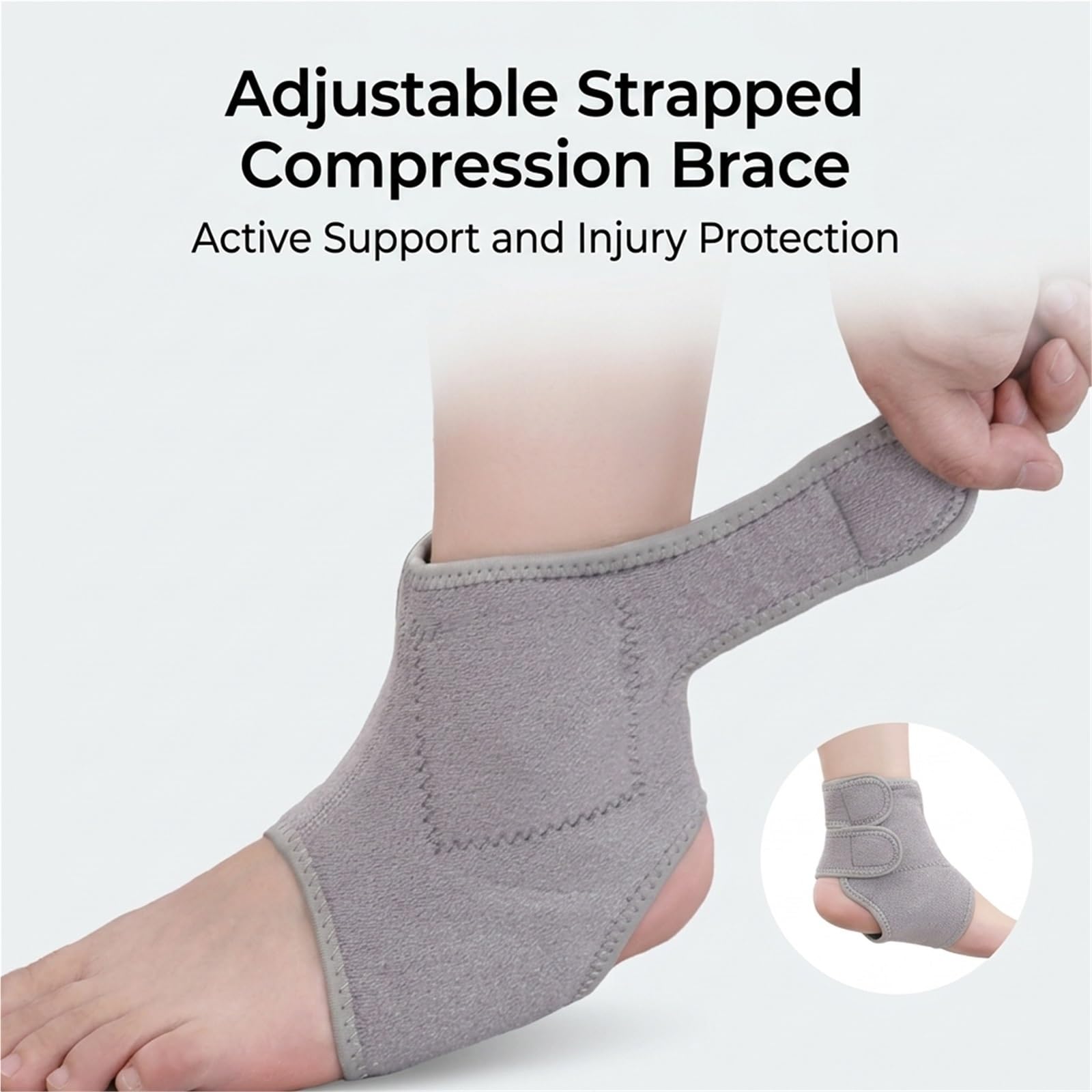 Generisch Kompressions-Sprunggelenkbandage - mit atmungsaktivem Stoff, für Sport und tägliches Gehen, Modell CJDW1181
