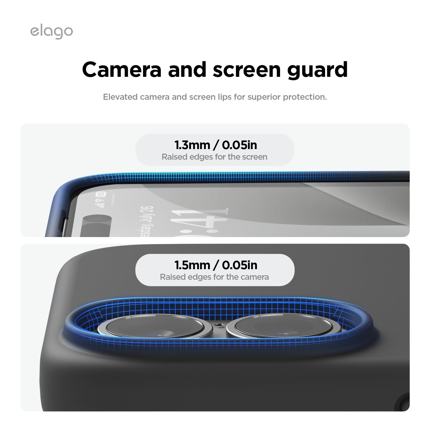 elago Cover Compatibile con iPhone 16 - Custodia in Silicone Liquido Premium, Protettiva Completa, Antiurto, Sottile, Fodera in Microfibra Antigraffio (Nero)