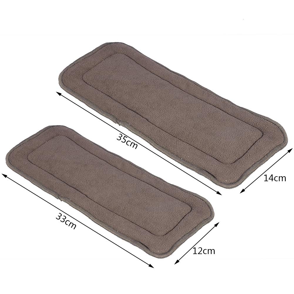 2 tailles lavable 5 couches de tissu de bambou et de charbon de bois Doublure de couches super absorbante Insertion de couche pour adulte (M)