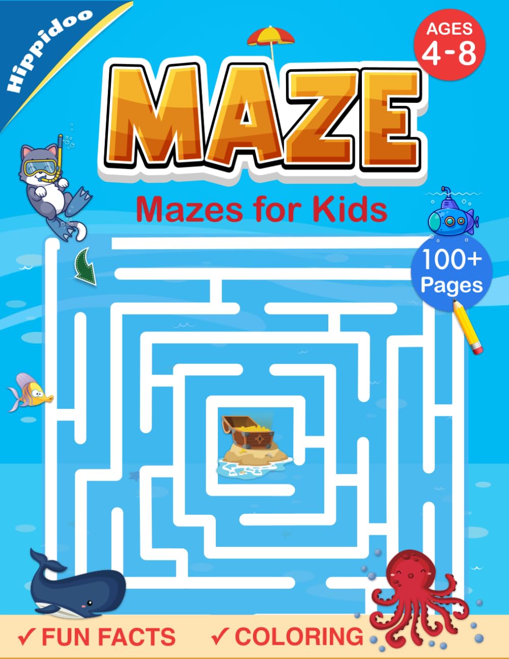 Mazes For Kids Ages 4-8: Maze Activity Book with Jokes, Tongue Twisters, Puzzles. Over 100 Fun Mazes to Solve like Shapes, Letters and Numbers Workbook