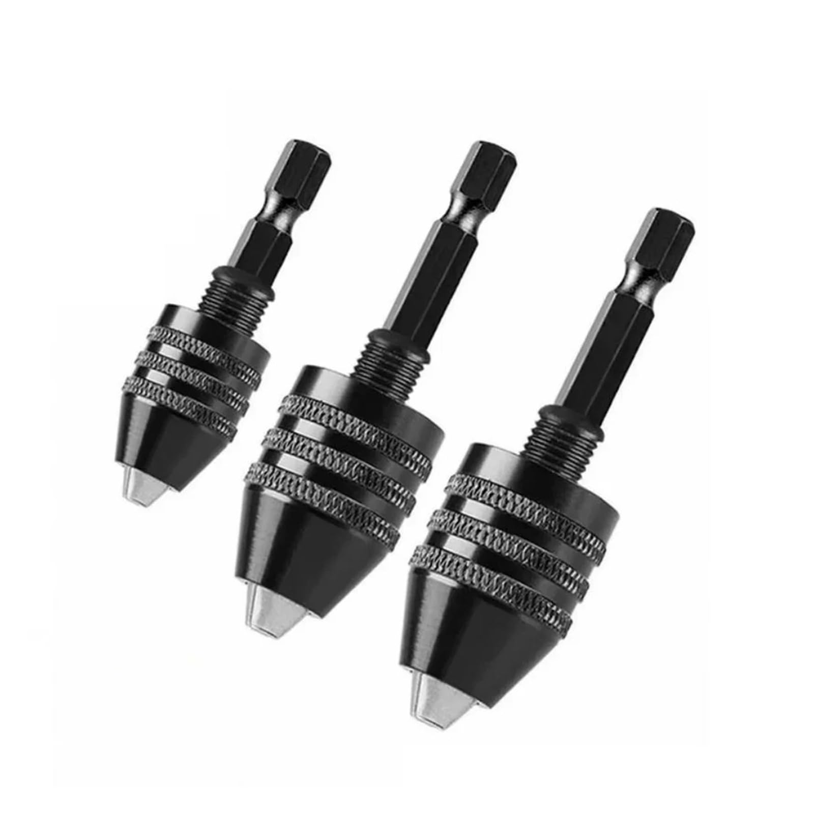 Bezkluczowy mini uchwyt wiertarski 0,3-8 mm samozaciskowy wiertło elektryczne narzędzie z tuleją zaciskową do sterowników z chwytem sześciokątnym 1/4 "(0.3-6.5mm)