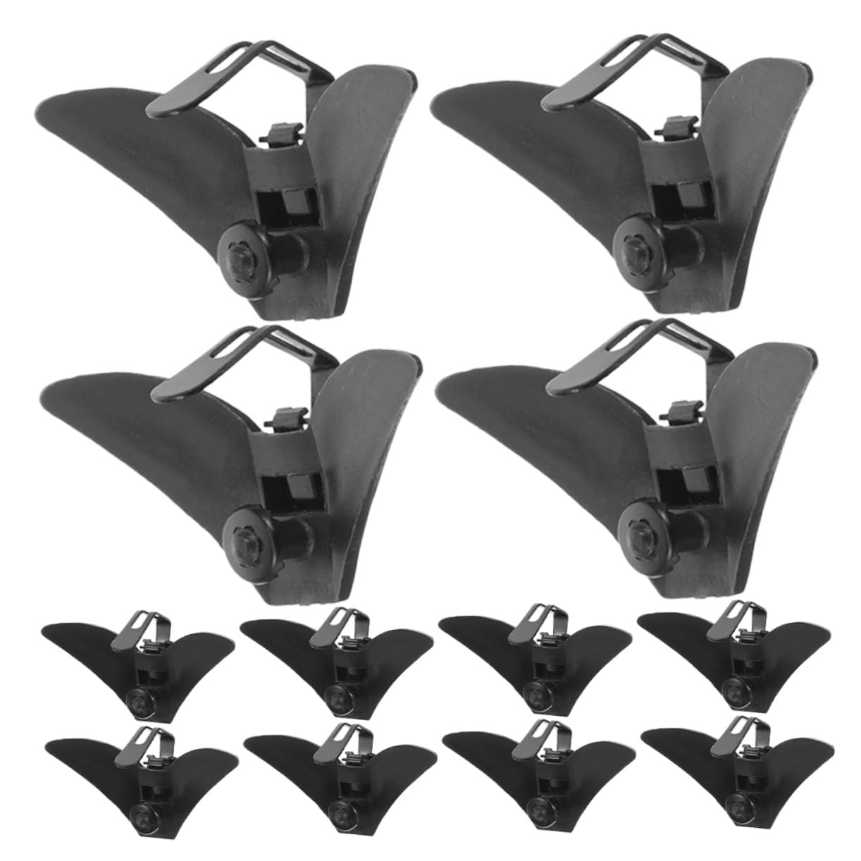 Clips de Metal Negro Antideslizantes para Corbata Juego de 20 Piezas de Fijación 8