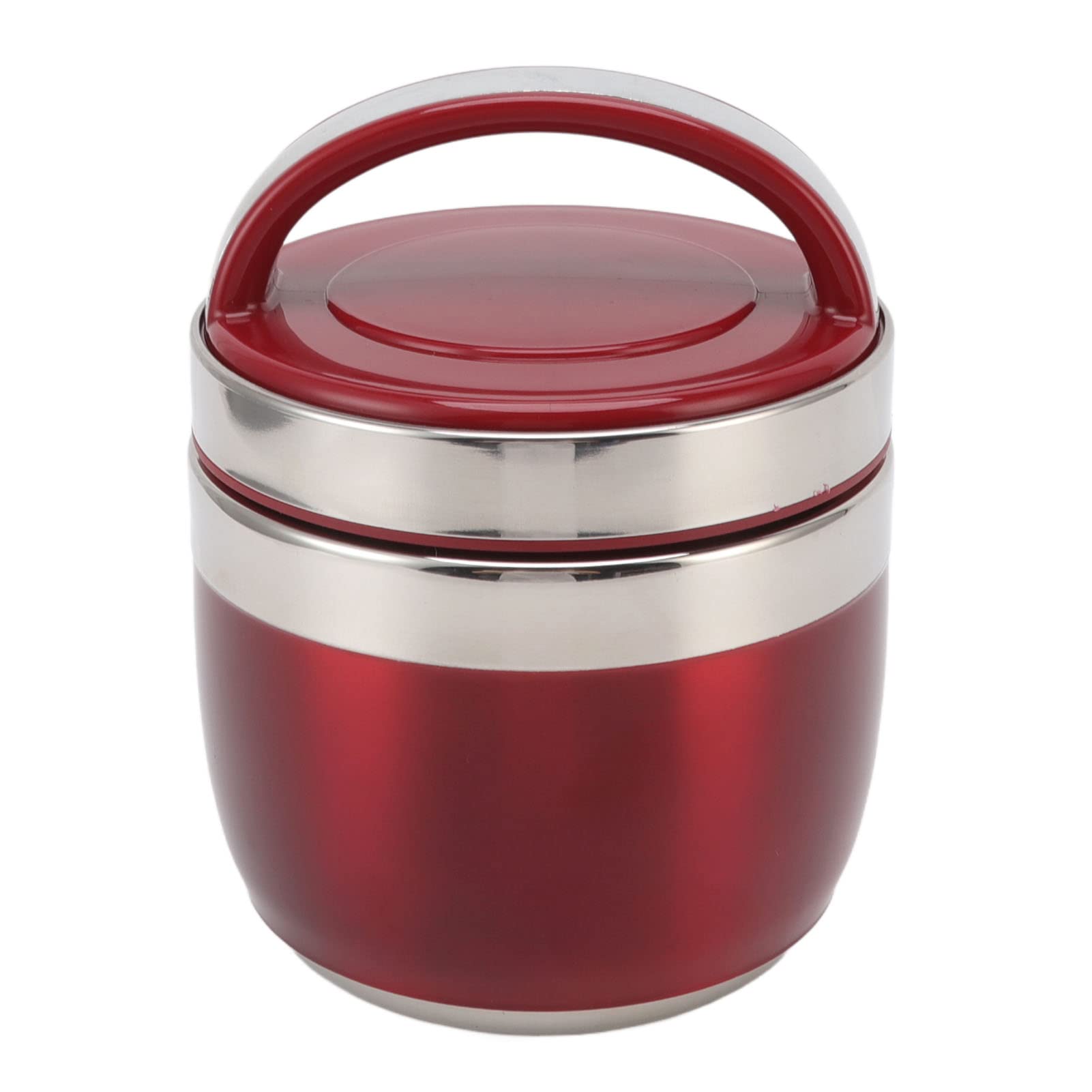 Boîte à Isolée en Acier Inoxydable 1,2 L, pour Enfants et Adultes, Voyage Pique-nique 304, Matériau Haute densité (Rouge)