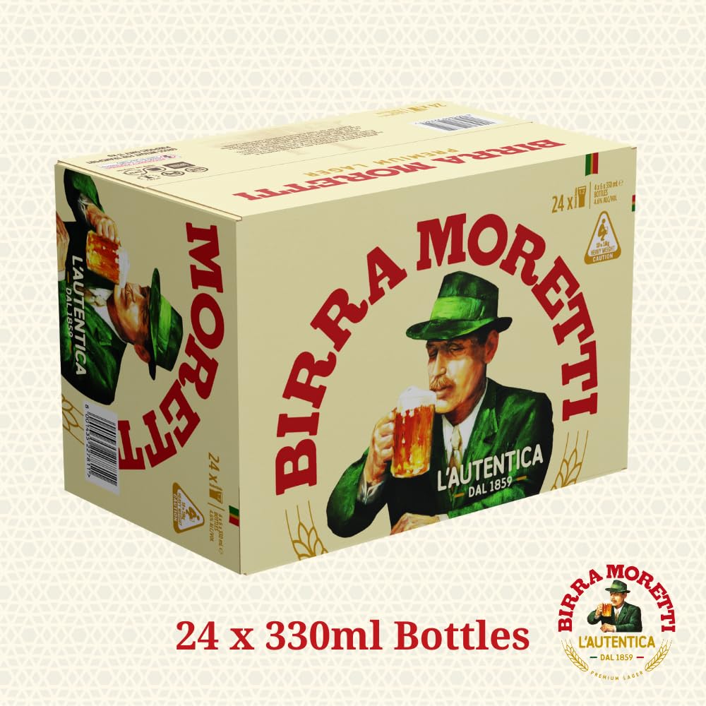 Amazon.co.jp: イタリアビール モレッティ330ml 瓶×24本 : 食品・飲料