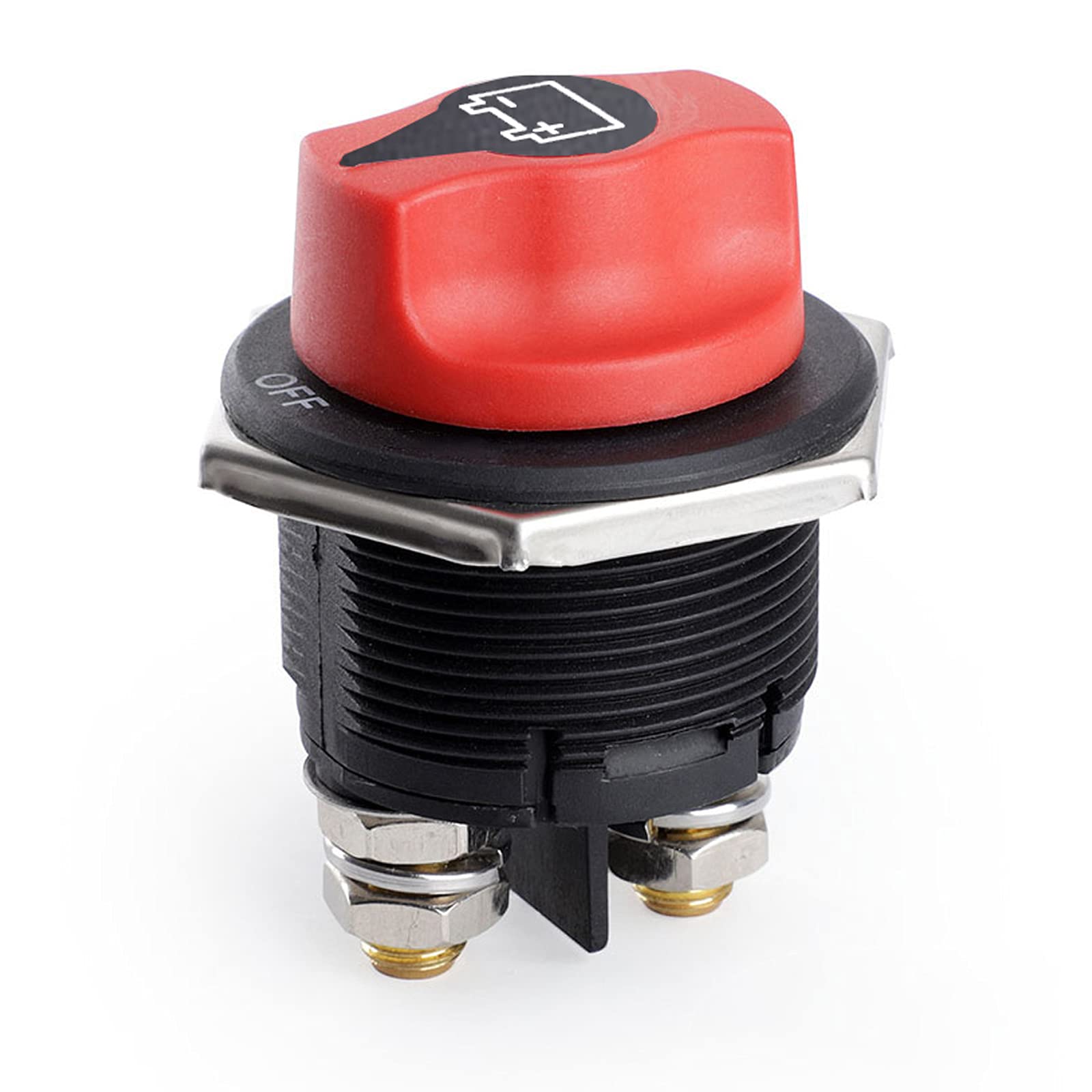 Battery Switch Battery Isolator Switch 12-24V 200A On-Off Power Kill Battery Disconnect Switch Main Switch Power Switch Waterproof for Boat Motorcycle Yacht Car Bus RV UTV Vehicle