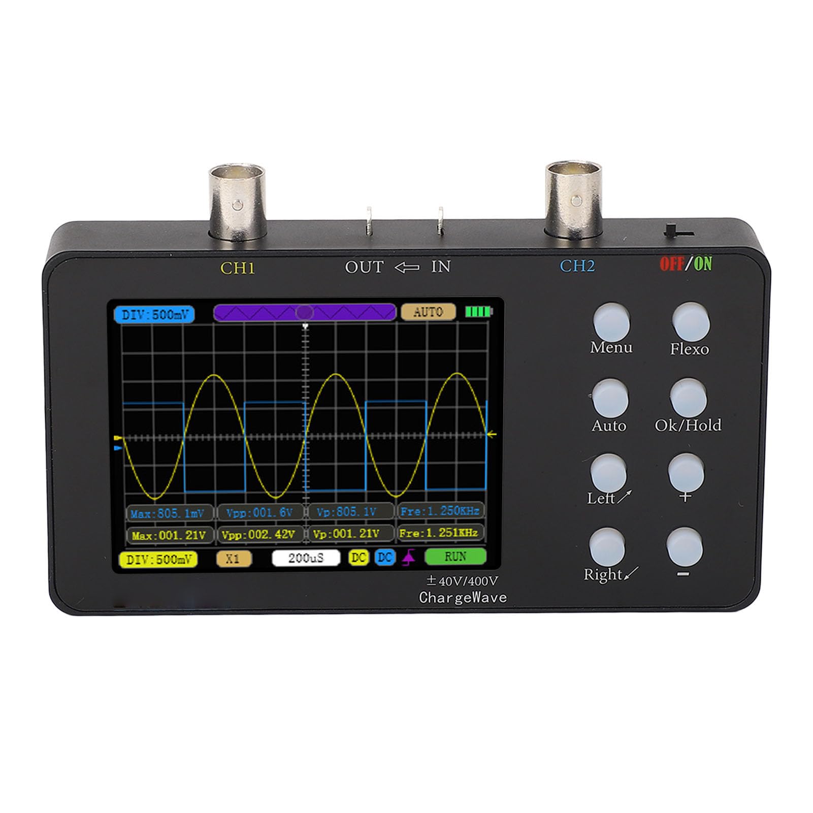 Oscilloscopio Digitale Portatile per Tablet Cattura in Modo Efficiente Forme D'onda Complesse per Riparazione di Apparecchi, Hobby Elettronici e Diagnostica Automobilistica Frequenza di