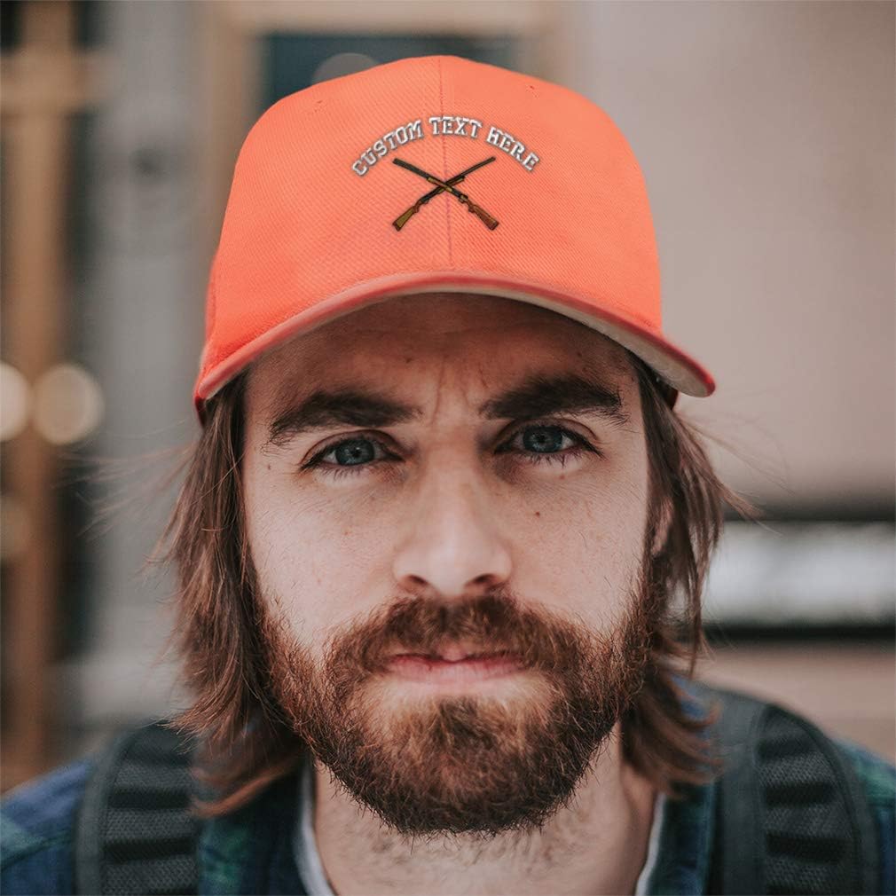 Custom Baseball Cap Crossed Shotguns Embroidery Acrylic Dad Hats for Men & Women