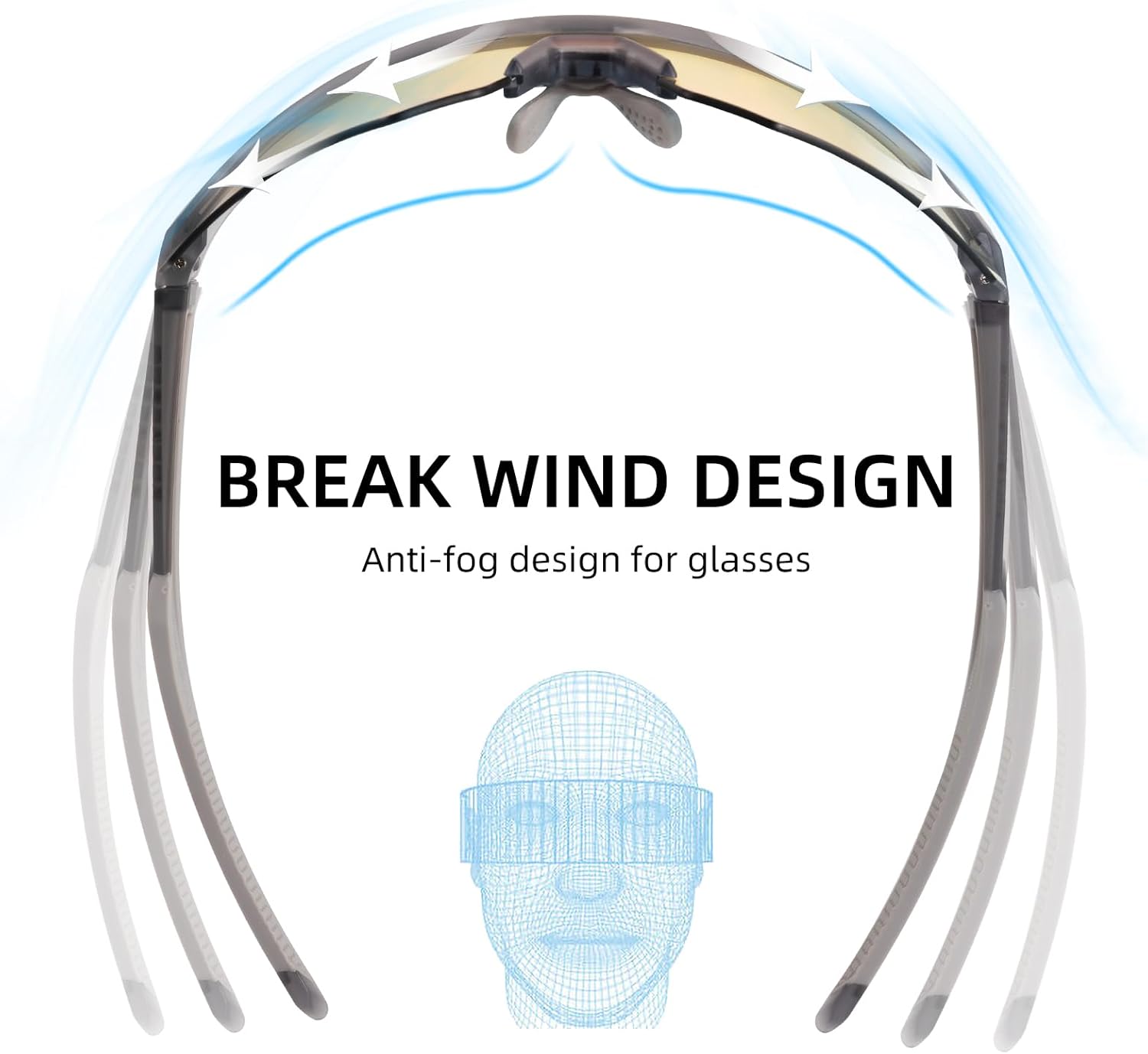 ROCKBROS Photochromic Cycling Glasses for Men Running Glasses for Women Mountain Bike Sunglasses - Image 3