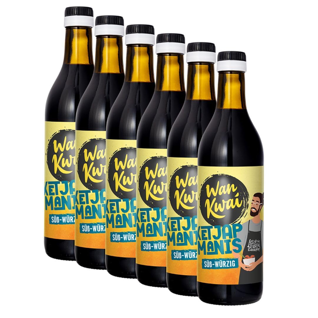 Wan Kwai Ketjap Manis Süße Sojasauce 6 x 500 ml