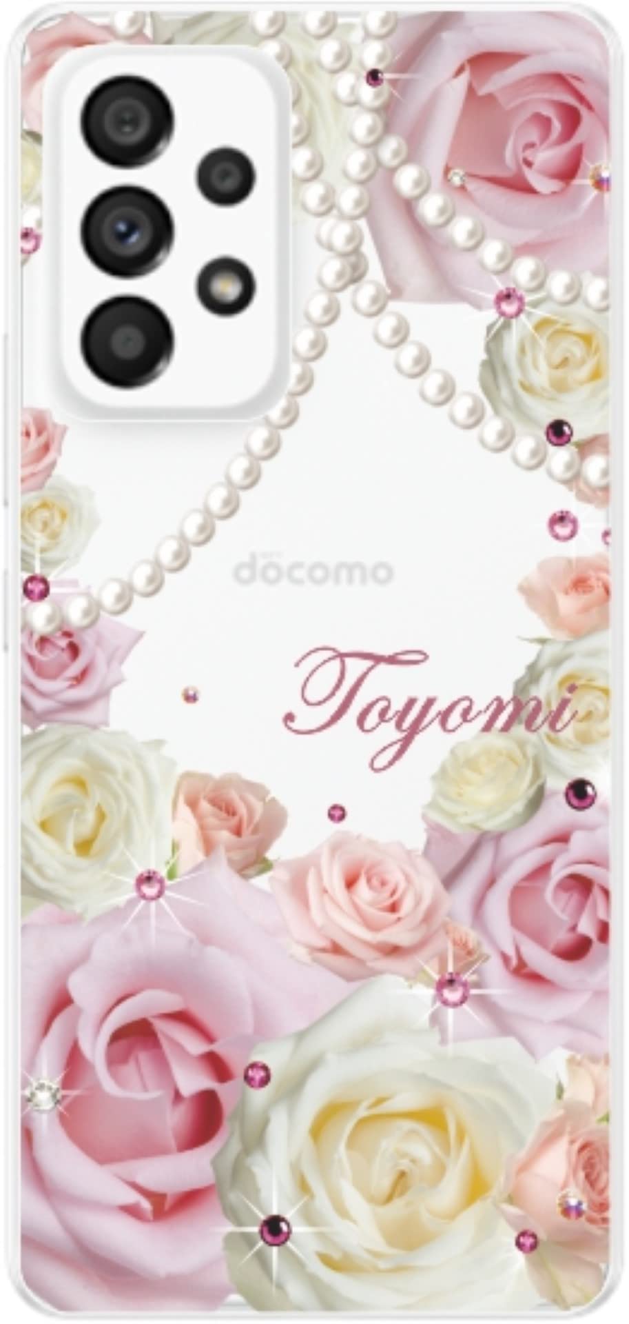 Amazon | ［らふら］Galaxy A53 SC-53C SCG15 名入れ 押し花風