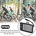 Rosvola Electric LCD Display Meter, S866 LCD Display Meter, 24V 36V 48V Control Panel with Plug for 22.2mm/0.9in Handlebars