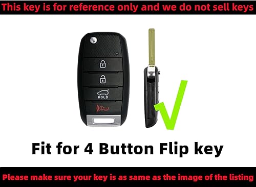 Miniatura 3 de REPROTECTING Funda para llavero de TPU compatible con Hyundai Accent Elantra Genesis Sonata Kia Forte Forte5 Optima Rio Rondo Sorento Sedona Soul