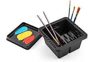 MyLifeUNIT Premium Quality Paint Brush Cleaner Holder for Acrylic, Watercolor, and Water-Based Paints