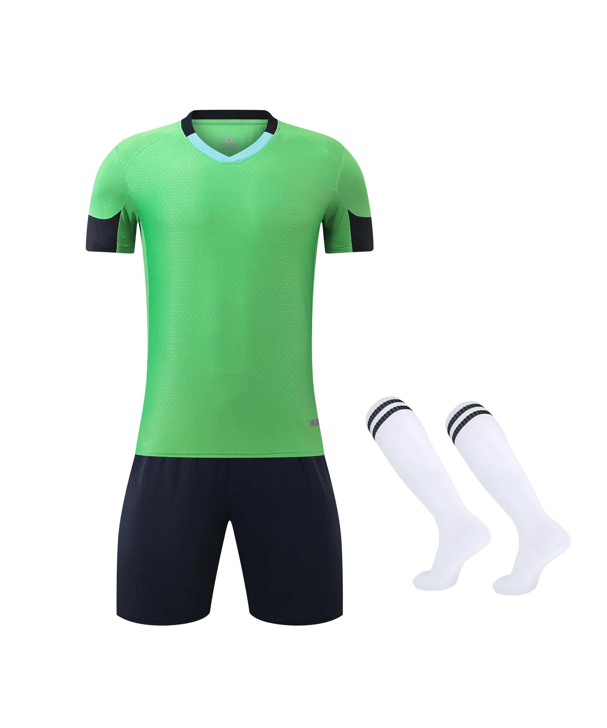 M2C Kids Soccer Uniform Athletic Jersey Shorts Socks Set