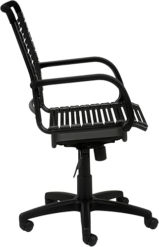 Miniatura 10 de Silla de oficina con respaldo alto ajustable diseño de Bungie color rojo con marco negro de grafito