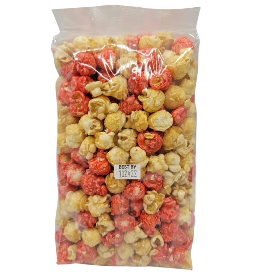 Vanilla & Strawberry Popcorn | 4 Pack | 7 oz. | Made in Gibbon, NE | HR Poppin' Snacks