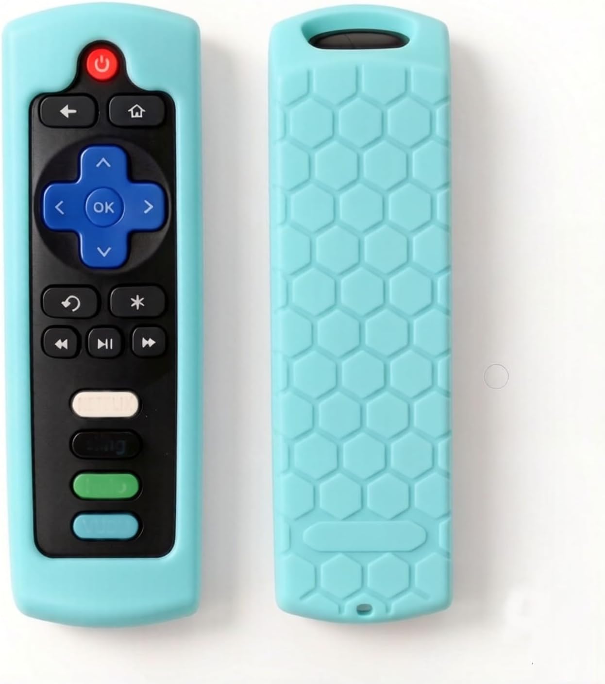 Glow-in-the-Dark Silicone Remote Cover for Roku - Protective Case for TCL Roku Smart TV Streaming Stick Remote, Universal Controller Sleeve