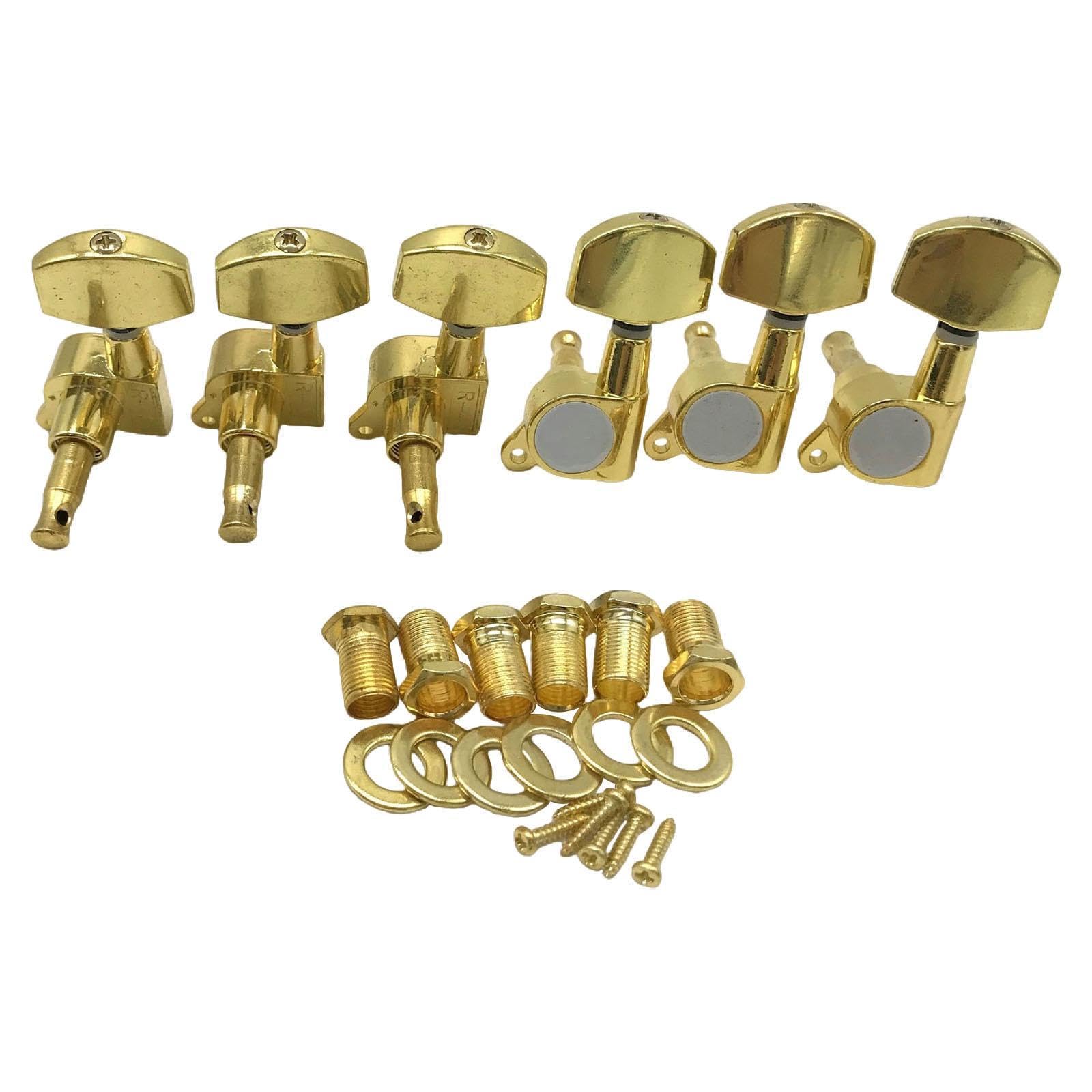Closed Guitar String Tuning Pegs 3R 3L for Ukulele Electric Guitar Classical|Musical Instruments & Gear | Guitars & Basses | Parts & Accessories | Guitar Parts | Tuning Pegs-image-48
