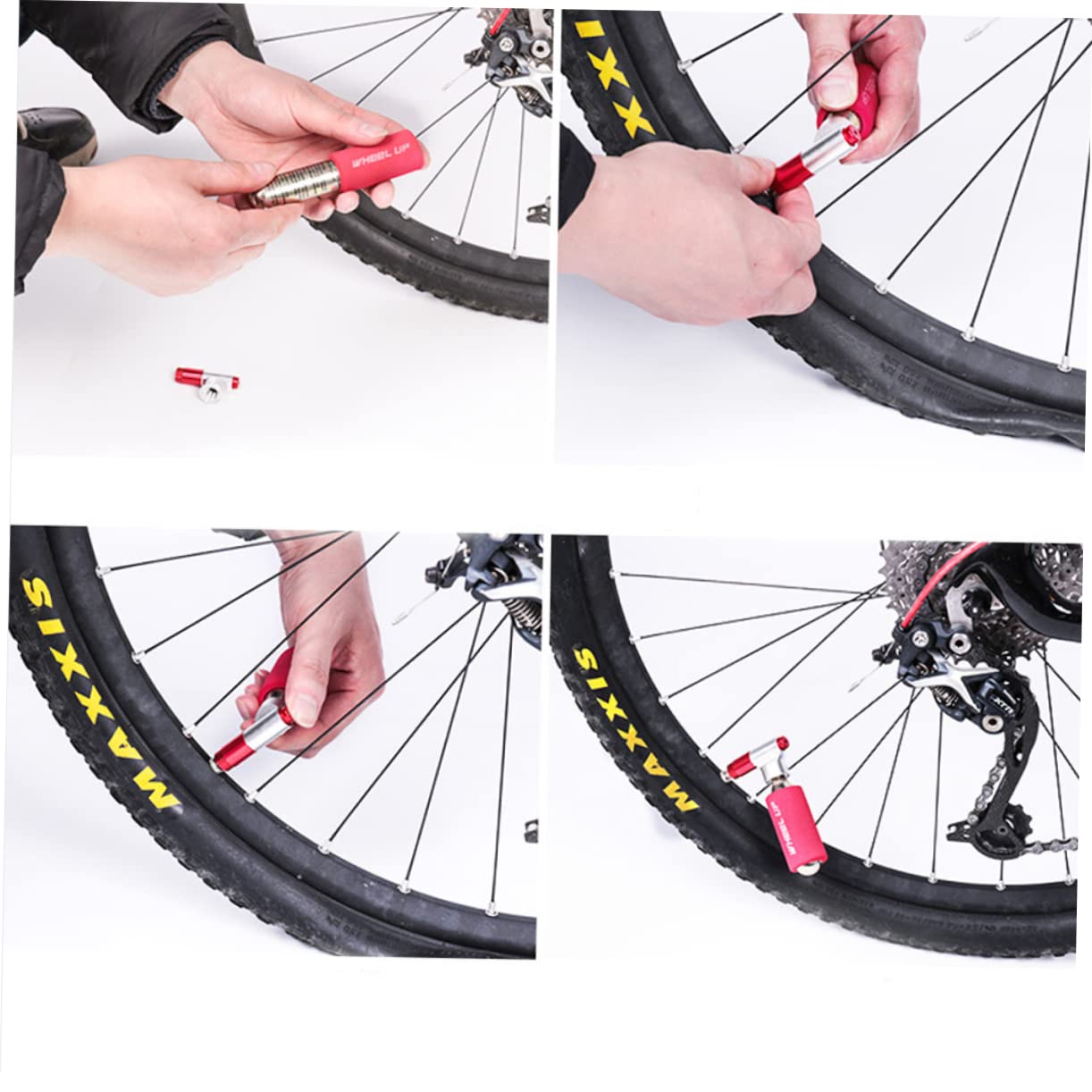 Toddmomy 3 Stück Luftfüller Für Reifen Mini-Fahrräder Minibike-Reifenfüller Co2-Inflator Mini-Fahrrad-Inflator Reifen-Fahrrad-Inflator Mini-Fahrrad-Inflator Fahrrad-Inflator