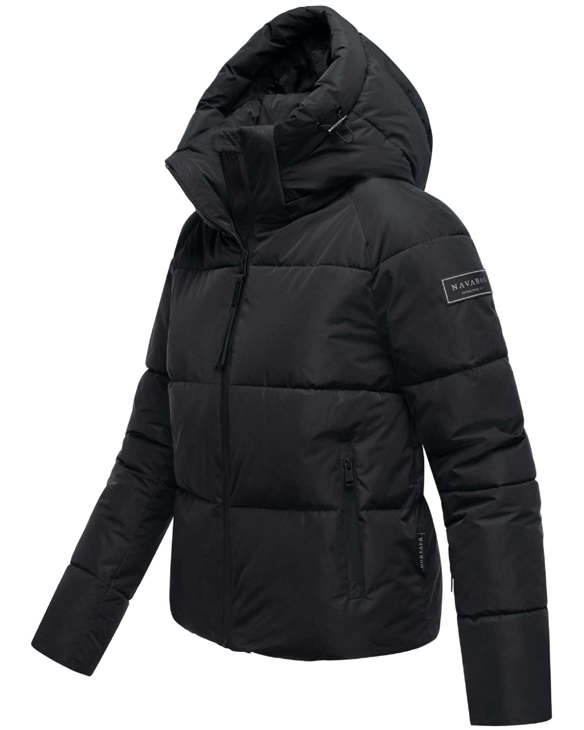 Navahoo Damen Winterjacke warme Steppjacke mit abnehmbarer Kapuze Frostherz XIV XS-XXL
