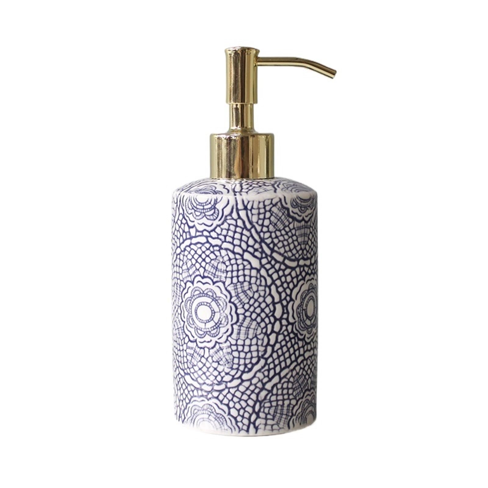 Ugzxcvbn Color1 Ceramic Soap Dispenser, Ceramic Soap Dispenser Multicolor For Bathroom Lotion Shampoo