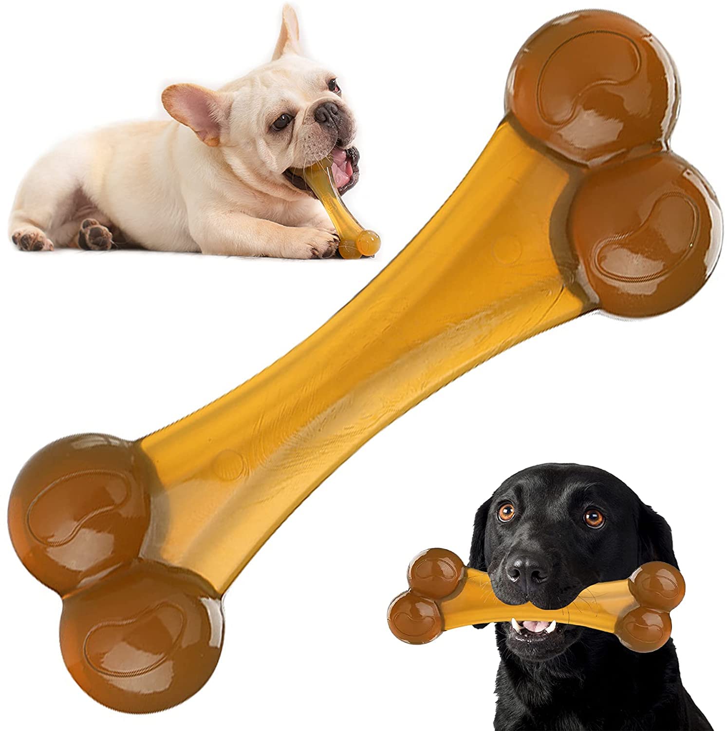 YOUHAVEDEAL Dog Toys for Aggressive chewers, Real Beer Flavor Bone Dog Toy, Elastic Nylon and PU Material, Durable Dog Toys for Large/Medium/Small - Pack of 1 (B09GW4KXHY) Amazon Price History, Amazon Price Tracker