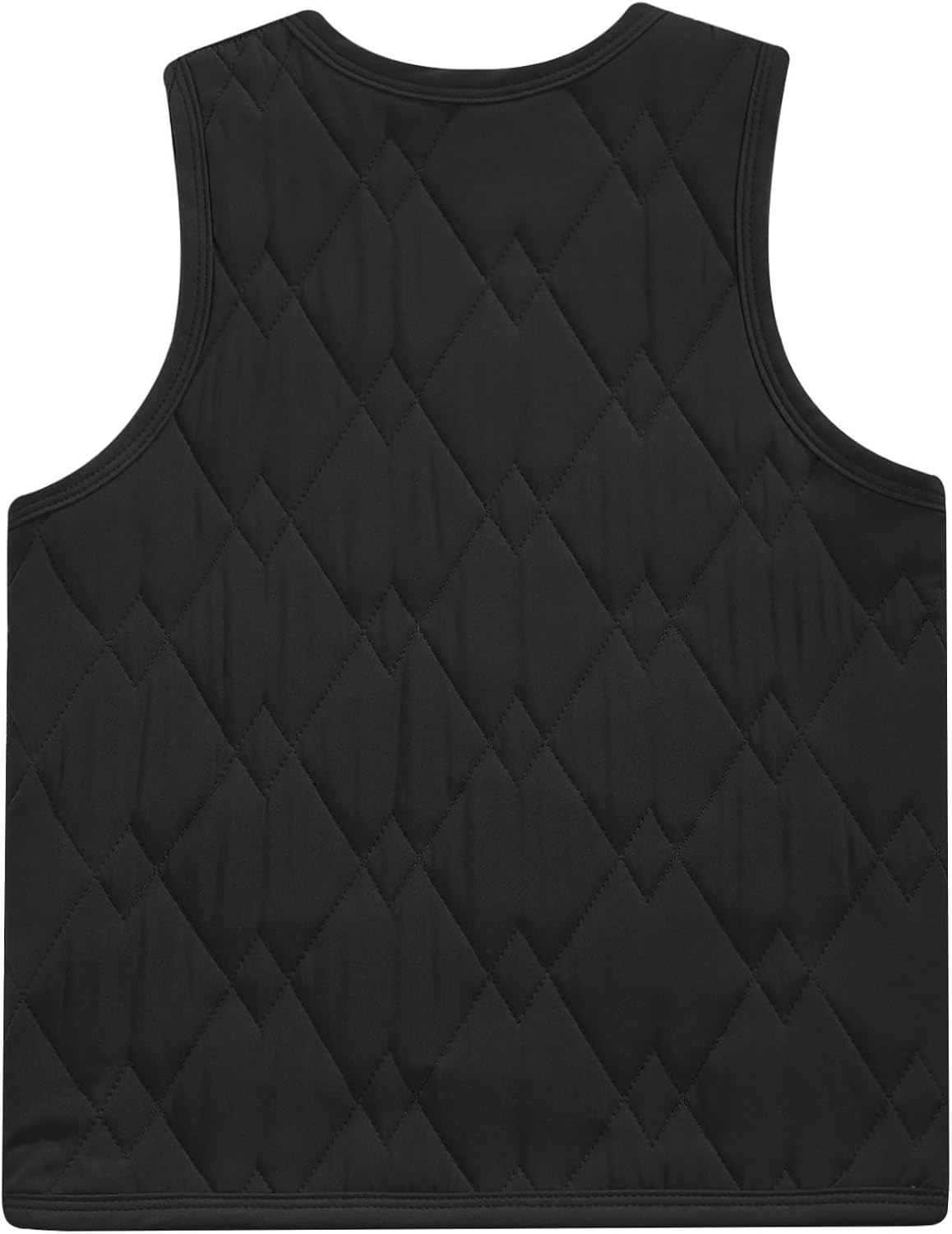 Freebily Kids Boys Girls Warm Sleeveless Jacket Waistcoat Fleece Lined Solid Gilet Vest Winter Button Down Coat Snowsuit
