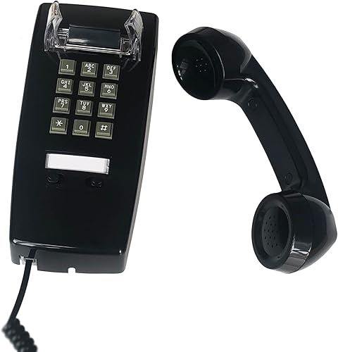 Miniatura 8 de Teléfono de pared, teléfono fijo con cable para el hogar, teléfono de casa retro para el hogar, oficina, hotel, cabina telefónica, escritorio