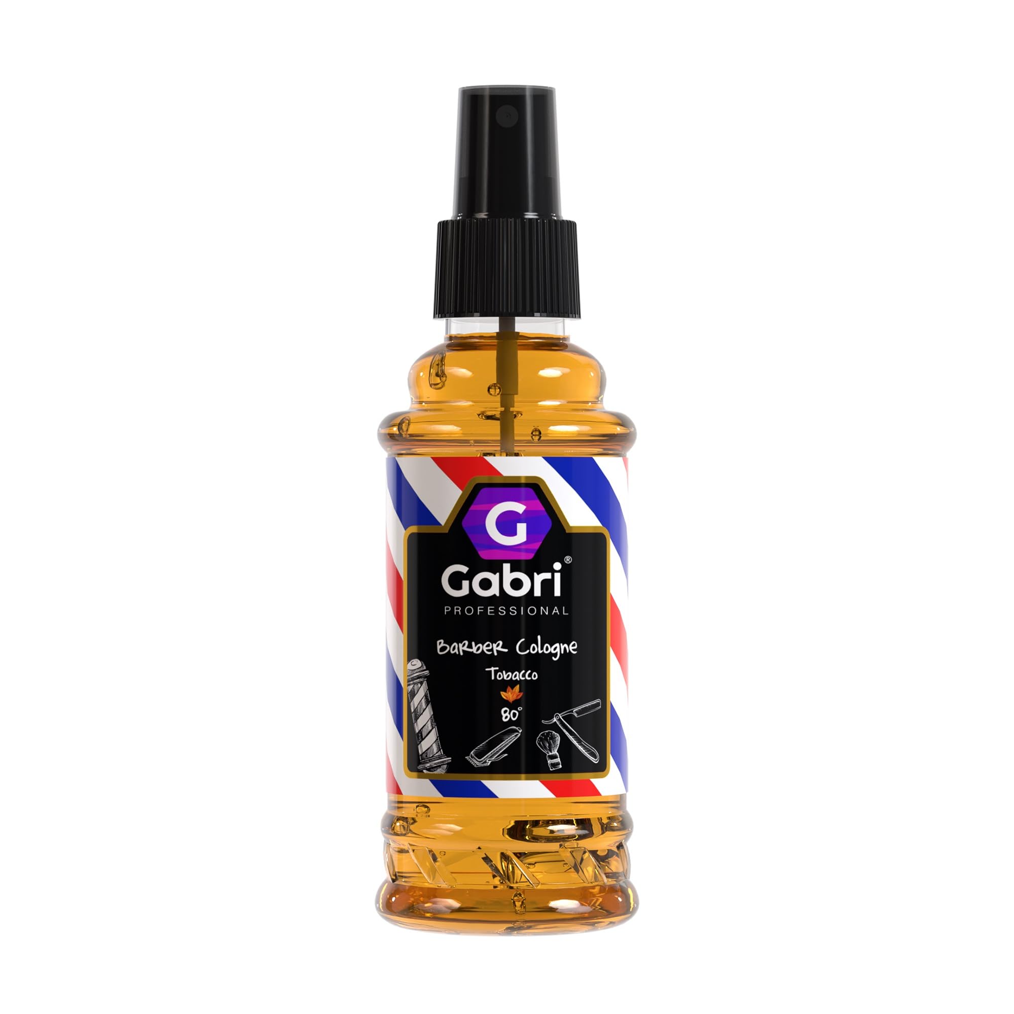 Gabri Mens Cologne Tobacco 150ml, Eau De Cologne, Barber Aftershave, Relaxing & Refreshing, Warm Spices, Woody Notes, Coumarin, Citrus (No8 Tobacco)