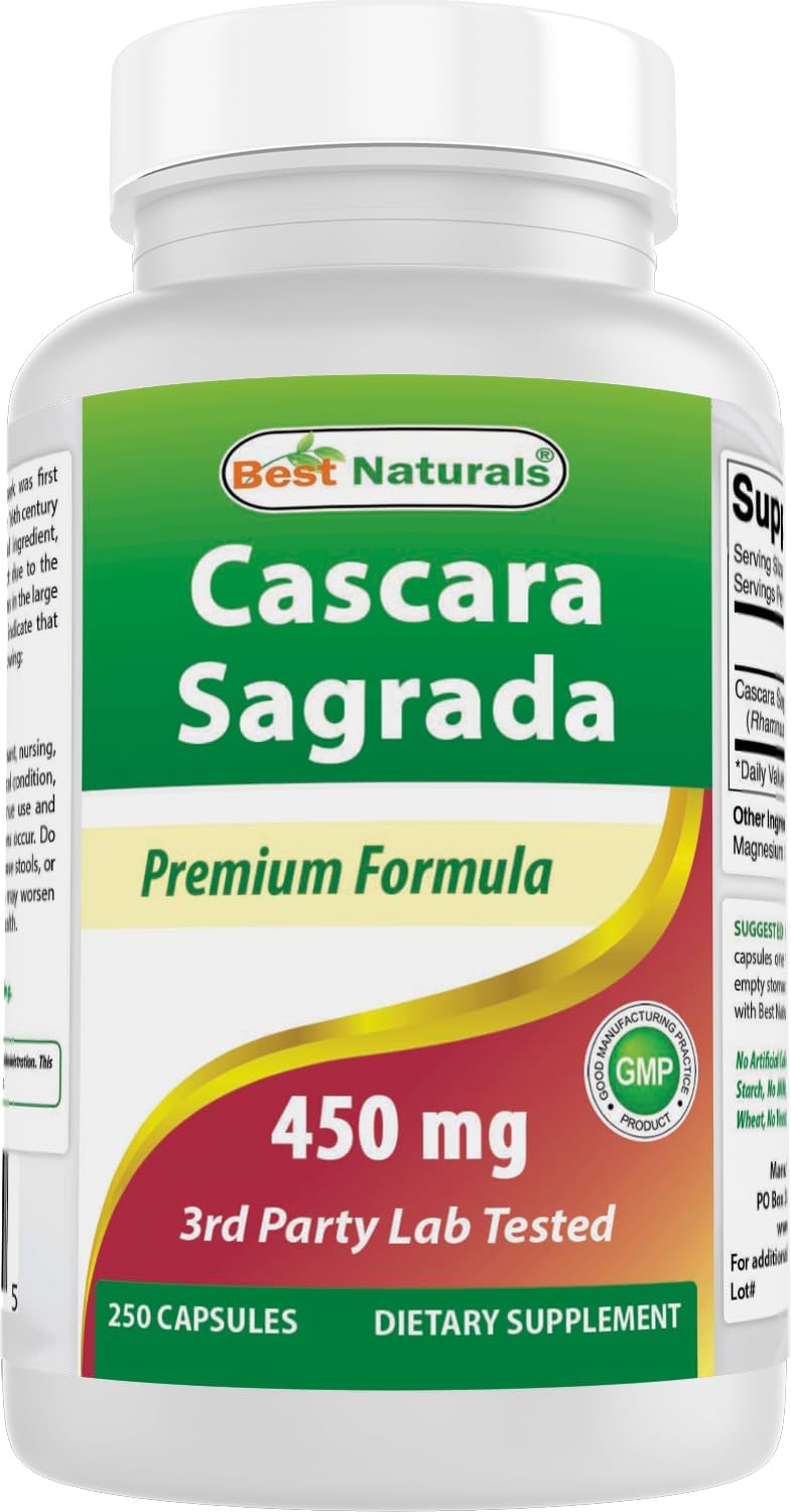 Cascara Sagrada 450 mg 250 Capsules