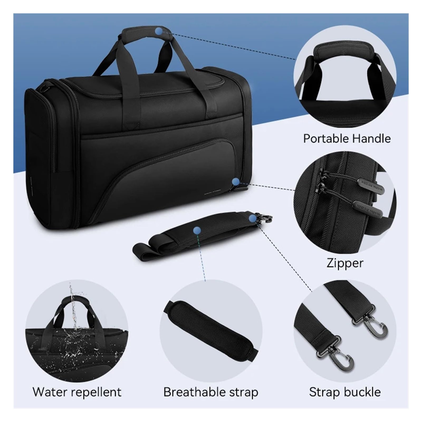 Große Kapazität Reise Gym Handtasche Frauen Männer Seesack Handgepäck Tasche Für Reisen oder Fitness