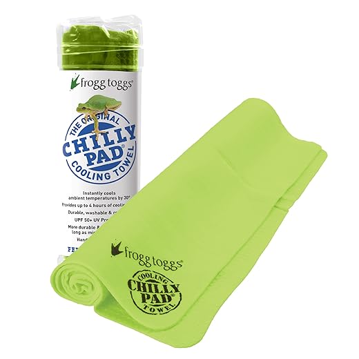 FROGG TOGGS Chilly Pad Instant Cooling Towel, Perfect For Use Anytime You Sweat, 33x13