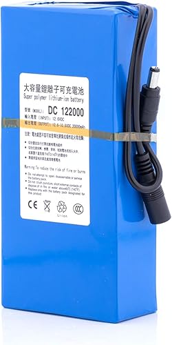 ABENIC DC12V Super Polymer Recargable 20000mAh Batería de iones de litio 2A (24W), para modelos de aviación, DVD portátiles, reproductores de MP3 y