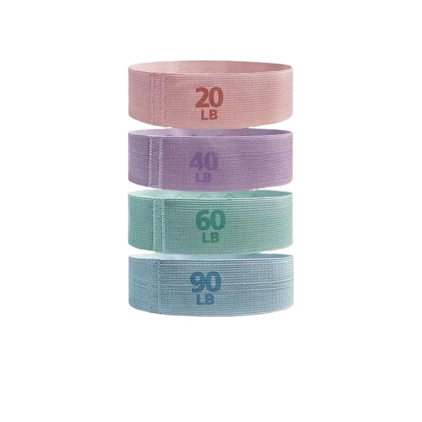 Gomas Elasticas Musculacion Banda de Resistencia for glúteos, Bandas elásticas for glúteos y Muslos, Banda de Goma for Ejercicio, Equipo de Gimnasio y Yoga(4PCS Set)