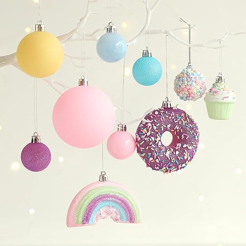 Miniatura 5 de Adornos de Navidad de bastón de caramelo, 12 piezas de 5.9 pulgadas, color rojo y blanco, para colgar en el árbol de Navidad inastillables, con