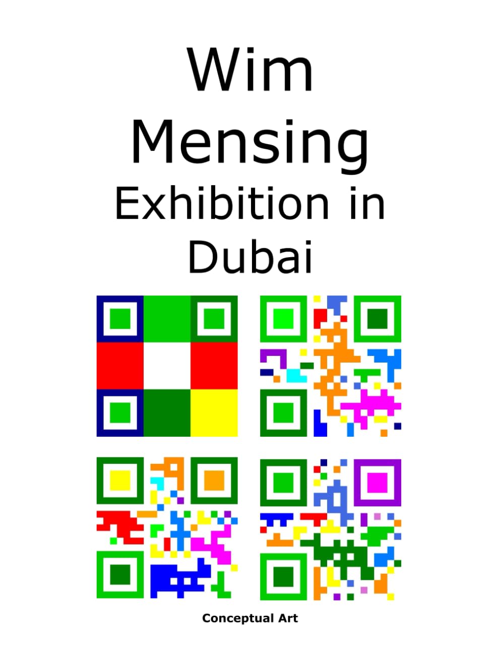 Wim Mensing Exhibition in Dubai poster mural géant art moderne salon et bureau