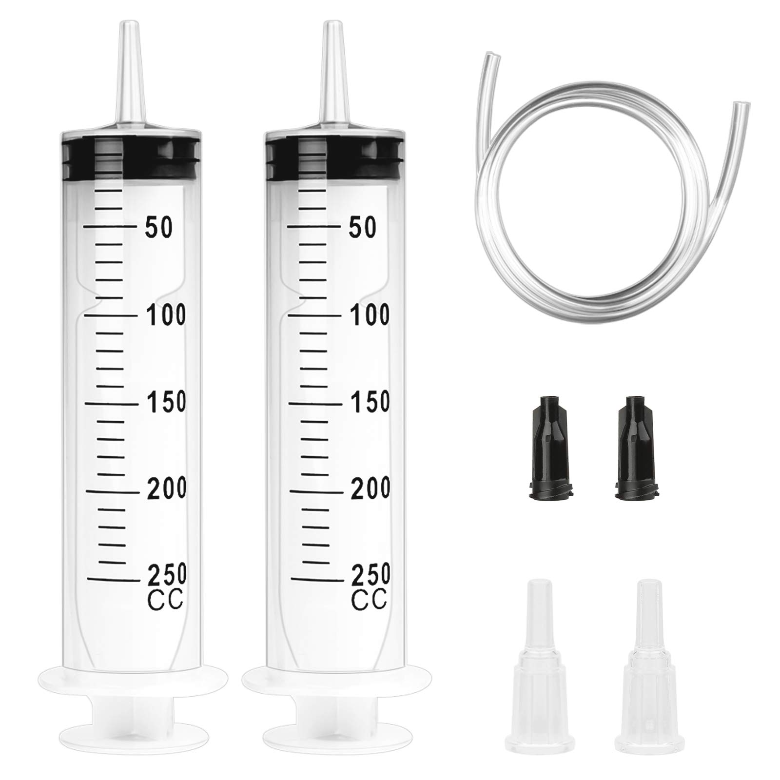 Buy 2Pcs Large Syringe Tubing Great Plastic Syringe Disposable Syringe