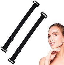 Invisible Face Lifting Hairpin, Hair Lifting Bands, Face Lifting Bands with Clips, Facelift, Hair Bands, Face Lifting Bands, Elastic Face Lifting Band, Black, 2 Pieces