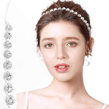 Bride Headpieces for Wedding Silver Headpiece Hair Accessories for Women and Flower Girl