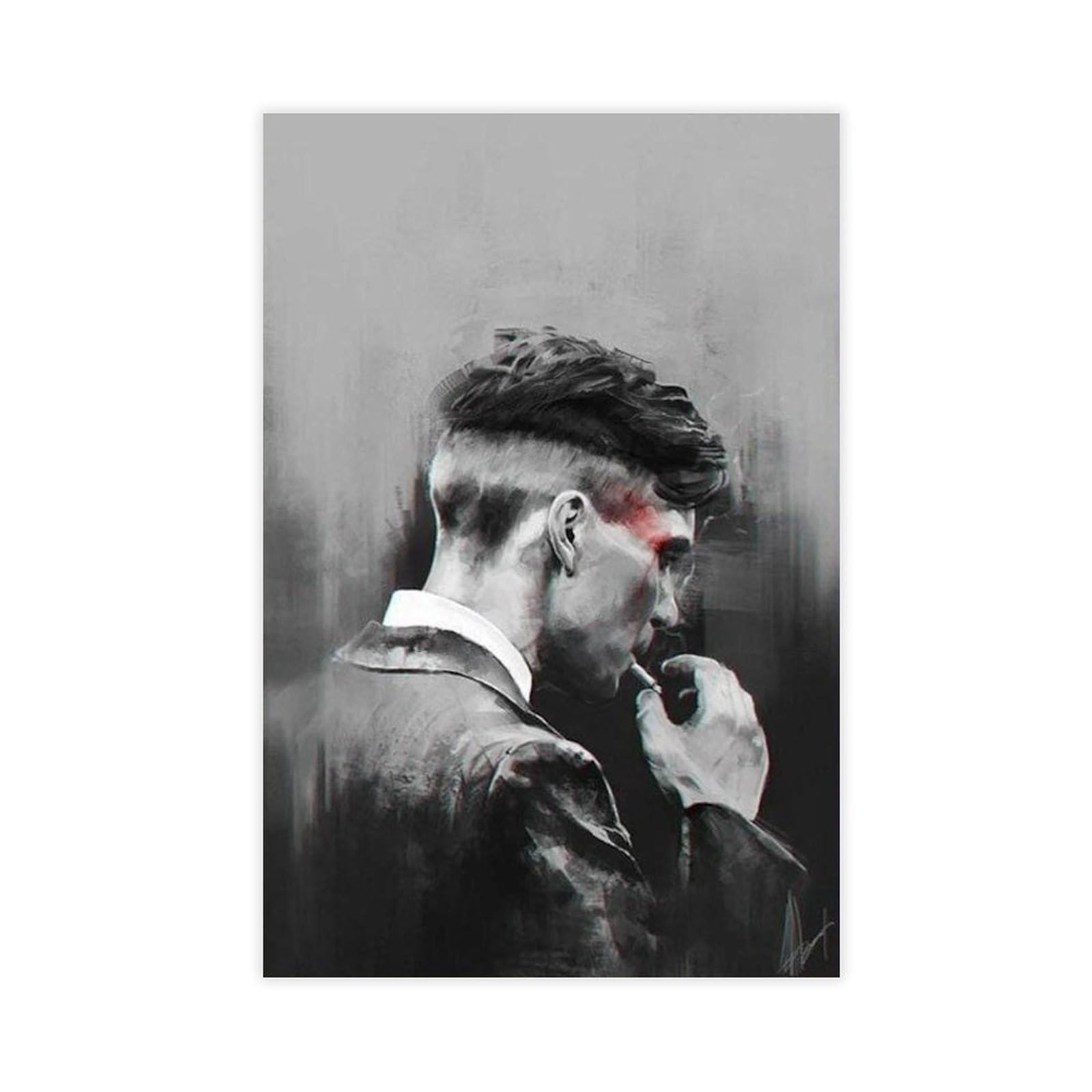 Ncudank Peaky Blinders Poster Canvas Poster Bedroom Decor Landscape Office Room Decor Gift 12X18inch(30X45cm)