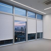 LECEHIVO 4-Pack 35x110 Inch White Temporary Pleated Blinds - No Tools Cut-to-Size Privacy Shades for Windows Sliding Doors