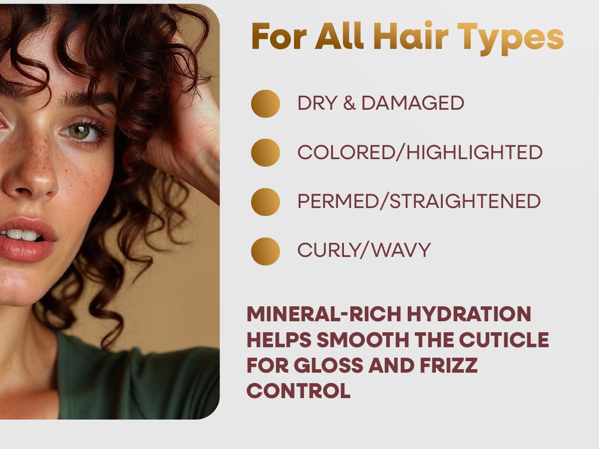 Mon Platin Honey & Olive Oil Hair Mask 500 g – Deep Conditioner with Dead Sea Minerals, Royal Jelly & Propolis – For Dry, Damaged, Colored, Permed or Split-End Hair – Hydrates Adds Shine - Image 6