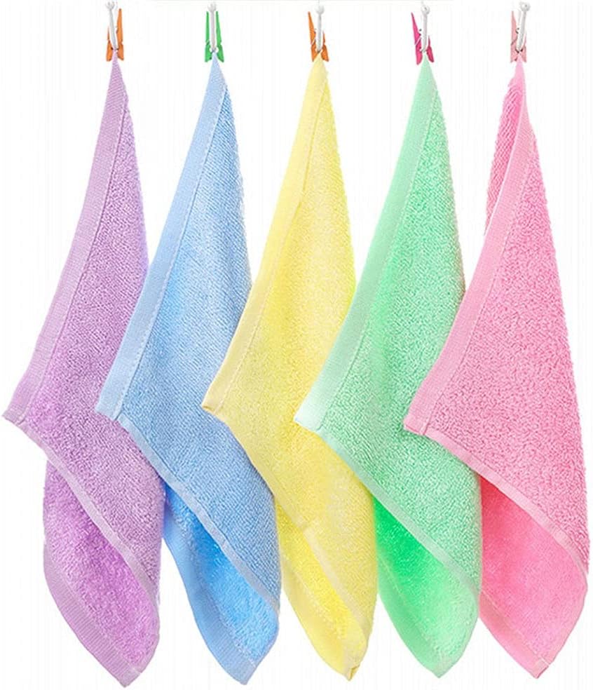 10/30pcs Mixed Color Cleaning Cloth Washing Dishs Kitchen Supplies Side Absorbent Dishcloth Soft Tool