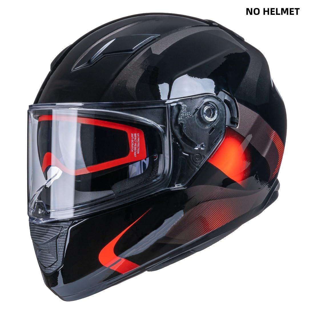 Helmvisier für LS2 FF800/FF353/FF328,Motorradhelm Visier,Motorrad Windschutz Helm Objektiv Visier Vollgesichts,Helmvisiere Zubehör Ersatz,Nicht für andere Modelle empfohlen (Transparent)