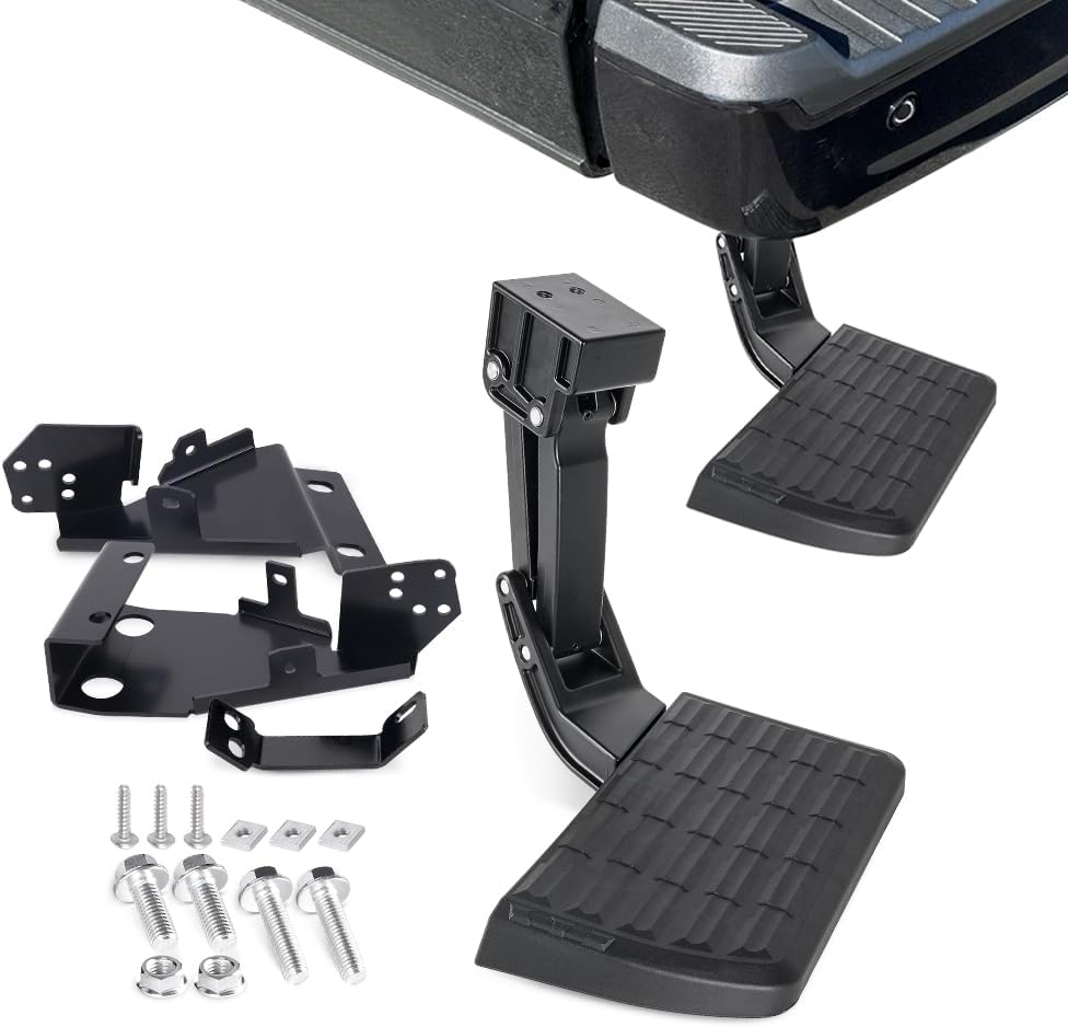 Rear Bed Step Bumper Steps for Pickup Truck 2015 2016 2017 2018 2019 2020 Ford F150 Accessories,Replaces 75312-01A(2015-2020 F150)