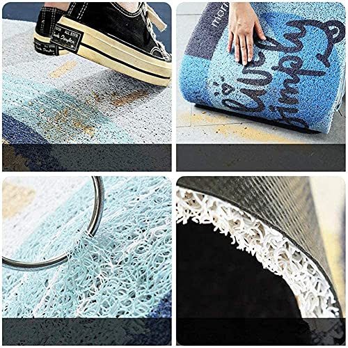 Tapis antidérapant demi-circulaire arc-en-ciel lavable - 3