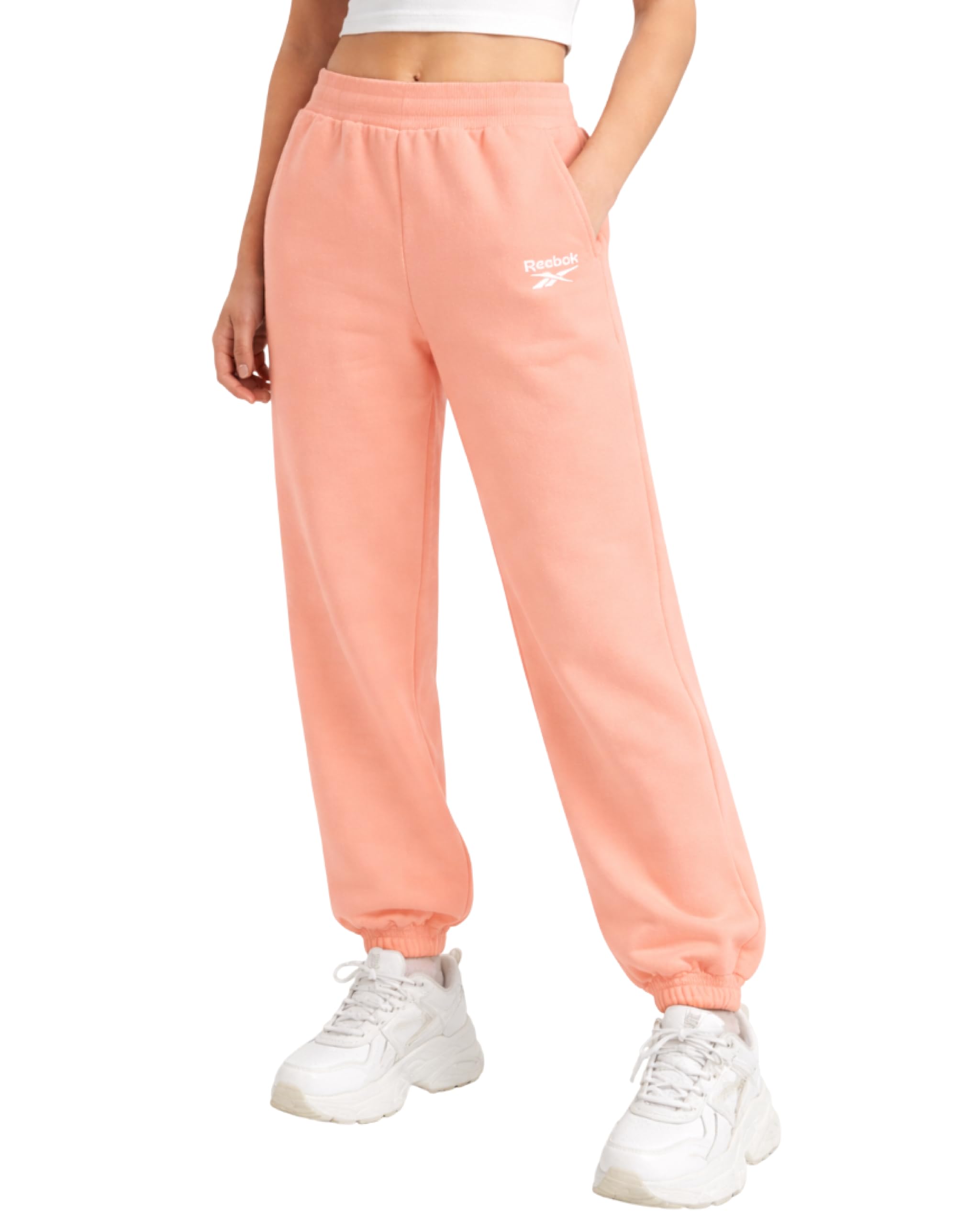 Reebok Girls Sweatpants - Performance Poly Fleece Active Joggers Sweatpants for Girls - Soft Stretch Kids Athletic Pants