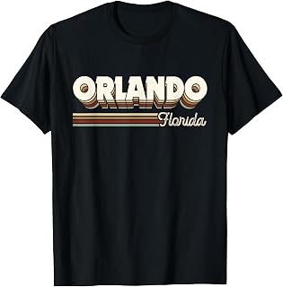 Orlando Florida Gifts Men Women Kids Retro Orlando Fl T-Shirt