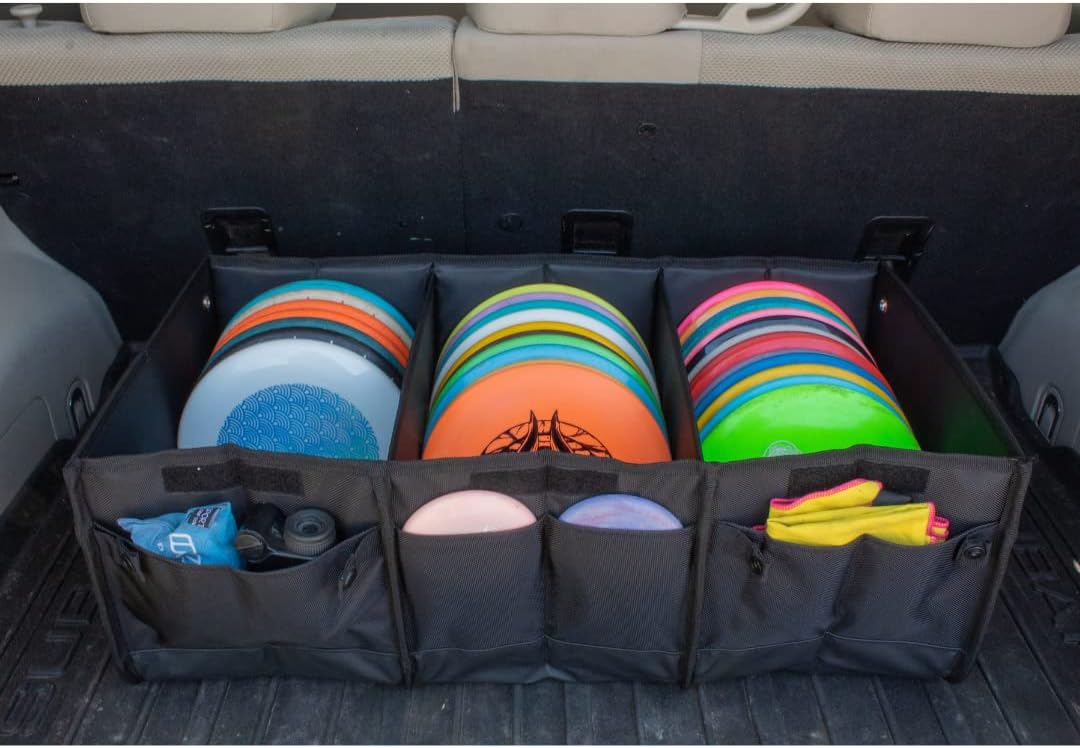 Infinite Discs Disc Golf Tote and Trunk Organizer for Bulk Disc Storage