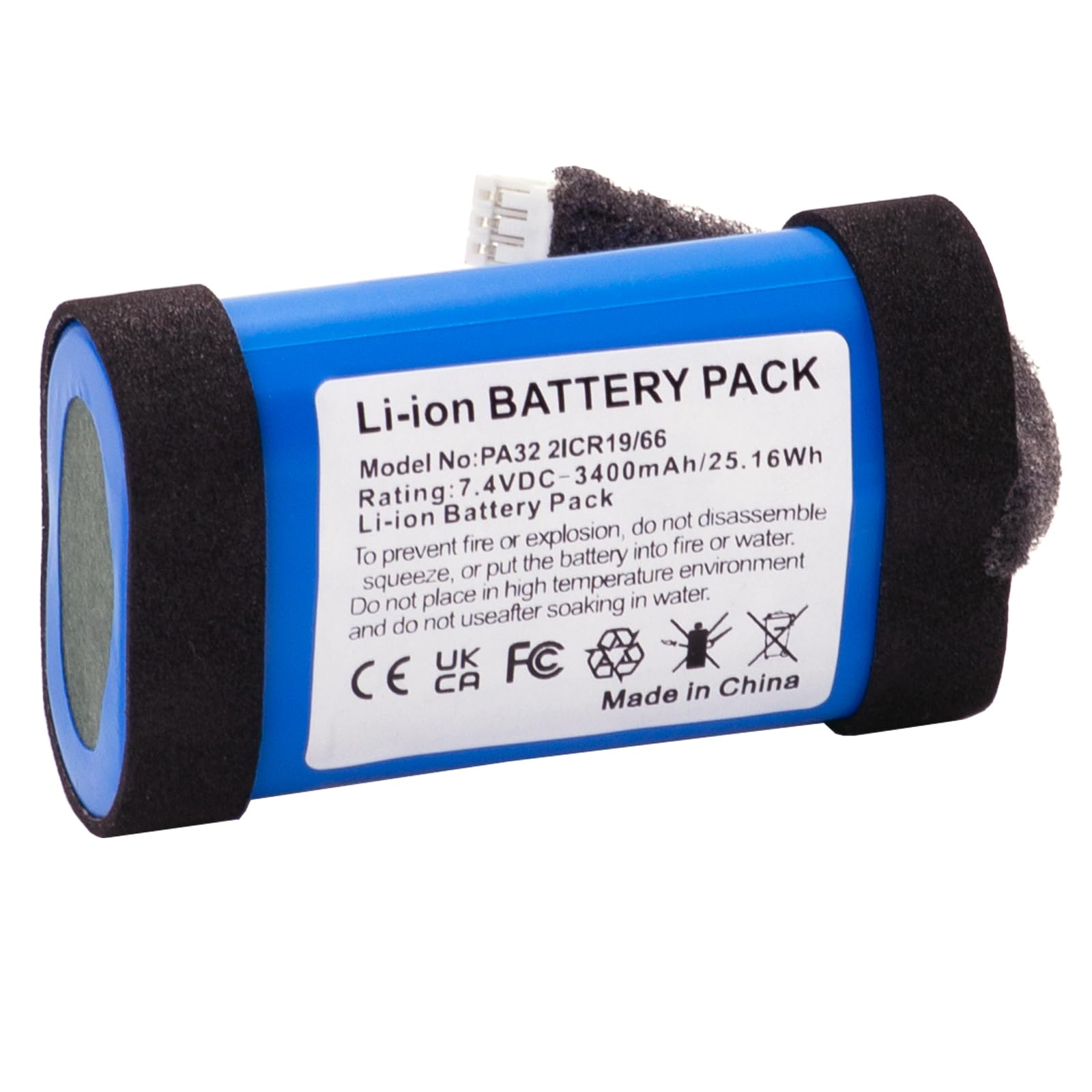 UNIKARO Batteries are Suitable for Marshall Emberton, Emberton II 7.4 V 3400 mAh Lithium ion Battery